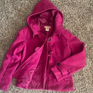 ❄️💗Paris Blues Fuchsia Hooded Raincoat for Kids